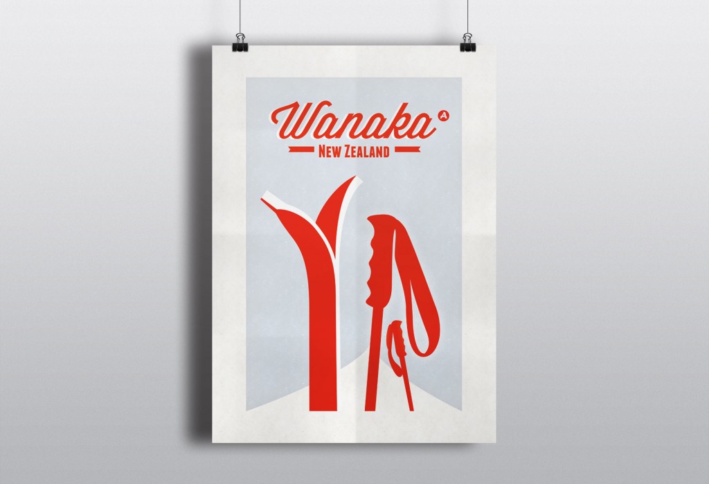 affiche wanaka new zeland